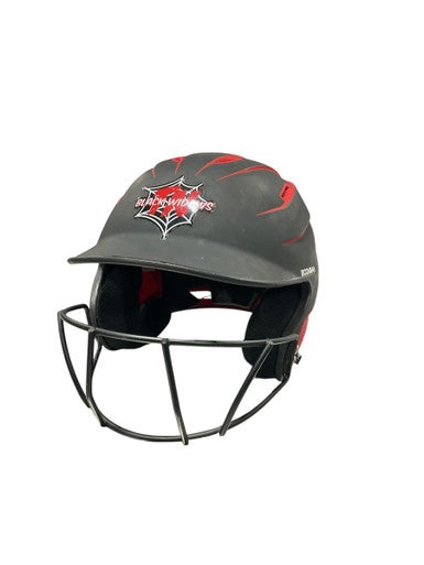 Used BoomBah BLK HELMET Batting Helmet w/Mask Black One Size 11834-S000040238