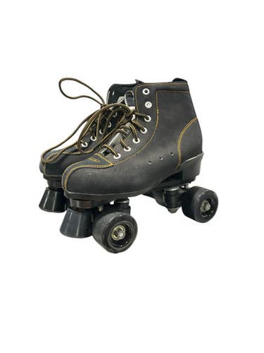 Used BLK ROLLER SKATES Senior Roller Quad Skates Black Senior 8 11834-S000040242