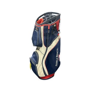 Used Sun Mtn PEBBLE BEACH Mens Cart Bag White/Royal/Red 11834-S000040271
