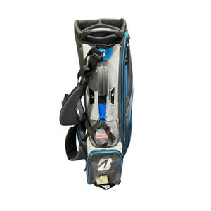 Used Bridgestone STAND BAG Mens Stand Bag Grey And Royal Blue 11834-S000040303