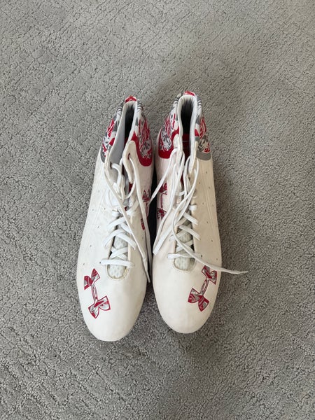 Men's Size M 13.5 (W 14.5) Under Armour Highlight High Top Molded Cleats (Used)