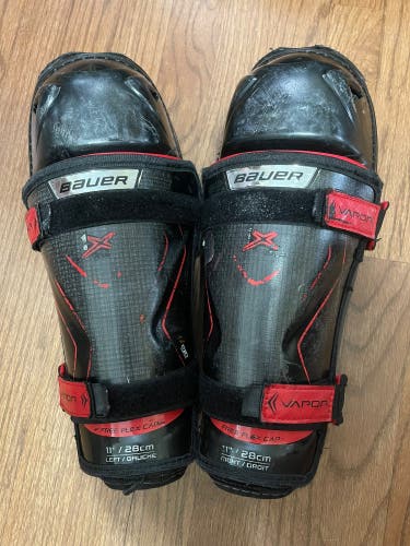 Junior Bauer Vapor 1X Lite 11" Shin Pads (Used)