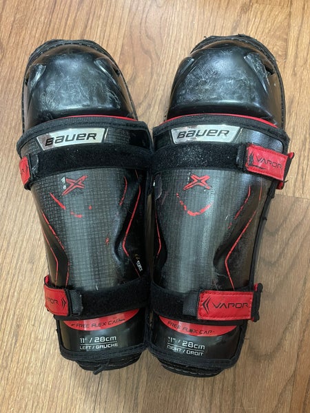 Junior Bauer Vapor 1X Lite 11" Shin Pads (Used)