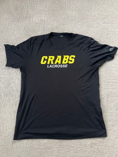 Crabs lacrosse Black Large Boys Shirt (Used) (Big Tasty)