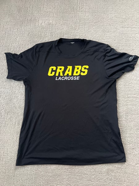 Crabs lacrosse Black Large Boys Shirt (Used) (Big Tasty)