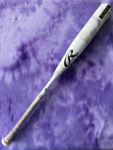 2025 Rawlings Icon Composite Bat USSSA Certified (-5) Composite 26 oz 31" (Used)