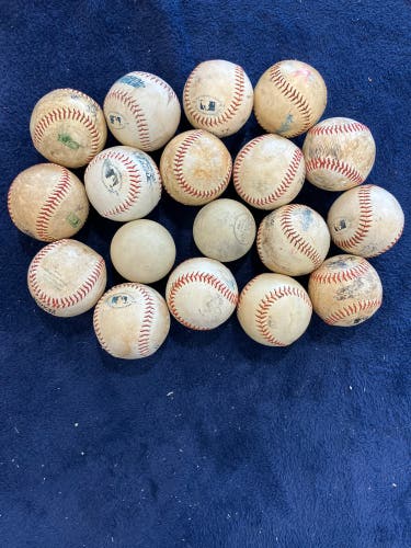 Mixed 16 Pack Practice Baseballs (Used)