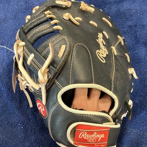 Black Rawlings Shut out LH First Base Softball Glove 12" (Used)