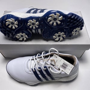 Adidas Tour 360 22 Golf Shoes White Navy Men's SZ 11.5 (GV7247)