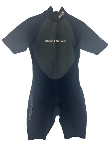 Body Glove Mens Shorty Spring Wetsuit Size Medium 2/1 Pro 2 Black