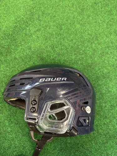 Navy Blue Bauer Re-Akt 85 Helmet (Used) | Medium