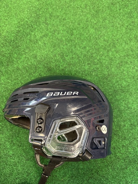 Navy Blue Bauer Re-Akt 85 Helmet (Used) | Medium