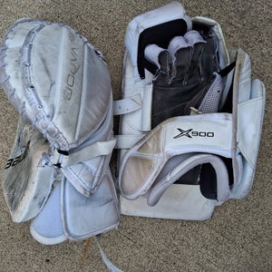 Bauer X900 SR Regular Set Hockey goalie gloves (Used)