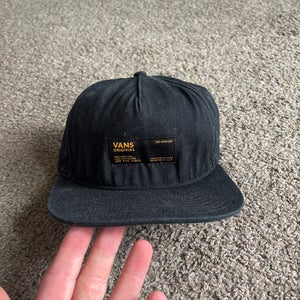 Black Men's One Size Fits All Vans Hat (Used)
