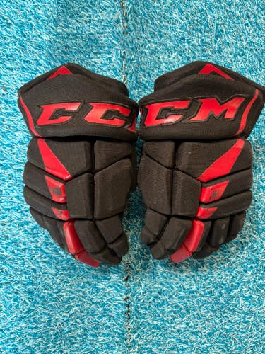 Black Junior CCM JetSpeed FT485 Gloves 12" (Used)