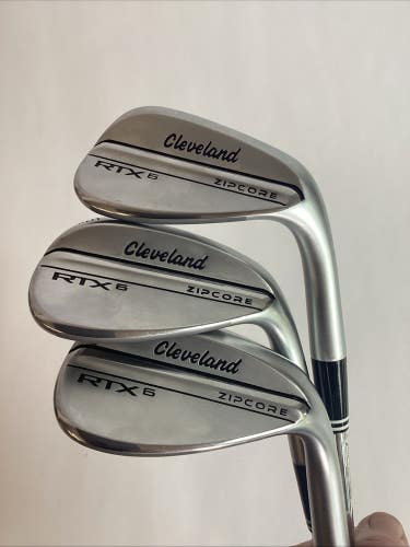 Cleveland RTX 6 Zipcore Wedge Set 52*-56*-60*  DG Spinner Tour Issue Steel Shaft