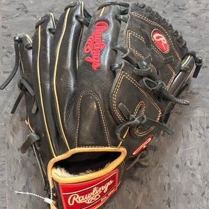 Black Rawlings Gold Glove Elite RH Pitcher's Baseball Glove 12" (Used)