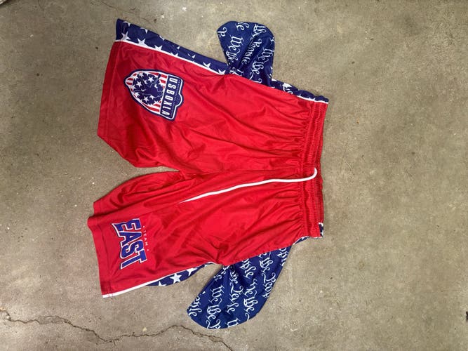 Team east USBOXLA box lacrosse shorts sz large