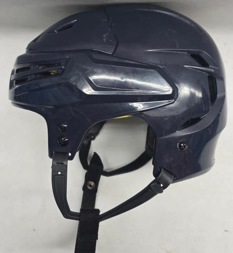 BAUER REAKT PRO STOCK HOCKEY HELMET NAVY SMALL USED (14155)