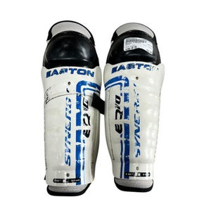 Used Easton SYNERGY Intermediate Shin Guards Black 10" 11833-S000165923