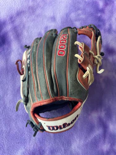 Blue Wilson A2000 RH Infield Baseball Glove 11.5" (Used)