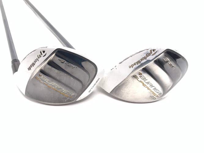 TaylorMade Burner Superfast 2.0 3 & 4 Hybrid Set 19* 21* REAX 60g Mens RH