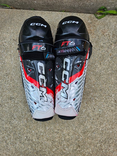 Junior CCM Jetspeed FT6 11" Shin Pads (Used)