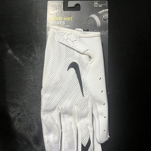 White Adult Nike Nike Vapor Knit Gloves (New)