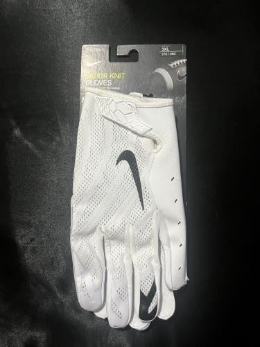 White Adult Nike Nike Vapor Knit Gloves (New)