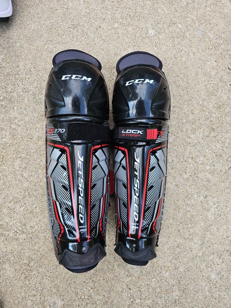 Junior CCM JetSpeed FT370 11" Shin Pads (Used)
