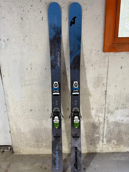 Men's Nordica Enforcer 104 - 186 cm All Mountain Skis With Bindings Max Din 14 (Used)