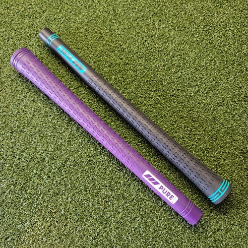 2 PURE Pro velvet style golf grip undersize (New)