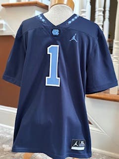 UNC Tar Heel Navy Blue XL Kids Unisex Nike Jersey (Used - Excellent Condition)