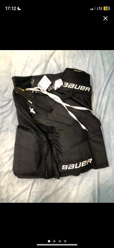 Rare Black Senior Medium Bauer Supreme 3S Pro Hockey Pants (New)