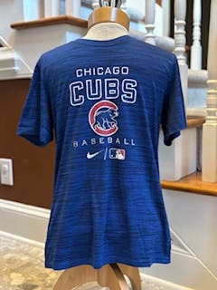 Chicago Cubs Colbalt Blue blend Nike Dri-Fit Adult Unisex T-Shirt (Used - Good Condition)