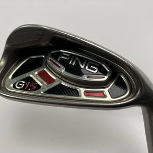 Ping G15 Single 6 Iron Orange Dot 2* Flat AWT Regular Steel Mens RH