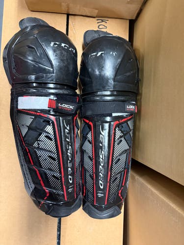 Youth CCM JetSpeed FT1 14" Shin Pads (Used)