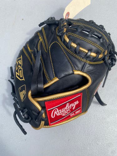 Black Rawlings R9 RH 27" Catcher's Baseball Glove (New)