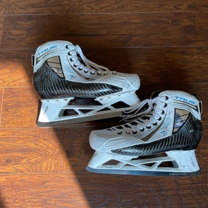 Pro Stock True Custom Goalie Skates with Bauer Holders - Size ~9.5D