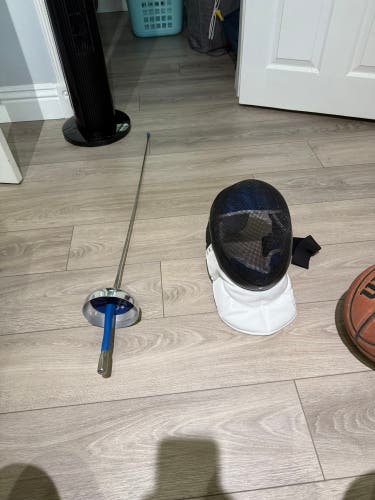 Slightly Used Fencing Mask and Epee Practice