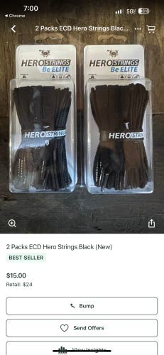 ECD Hero Strings 5 black & 5 white packs New
