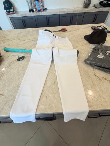 Brand new Under Armour youth large white baseball pants