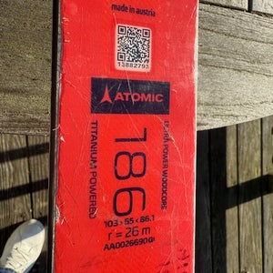2019 Atomic GS skis 186 cm  with X16 bindings (Used)