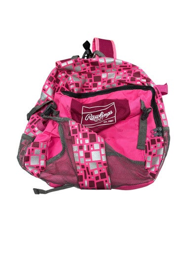Used Rawlings PINK BACKPACK BB/SB Player Backpack Pink 11833-S000165794