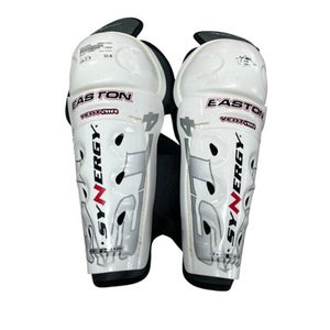 Used Easton SYNERGY Senior Shin Guards White 12" 11833-S000165808