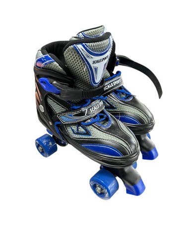 Used SCALE SPORTS Senior Roller Quad Skates Royal Blue Adjustable 11833-S000165813