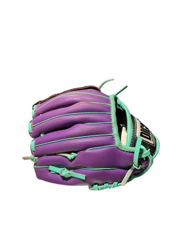 Used DICKS PURPLE TBALL GLOVE BB/SB Glove T-ball Purple 8" 11834-S000040182
