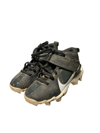 Used Nike TROUT CLEATS BB/SB Cleats Black Youth 10.0 11834-S000040177