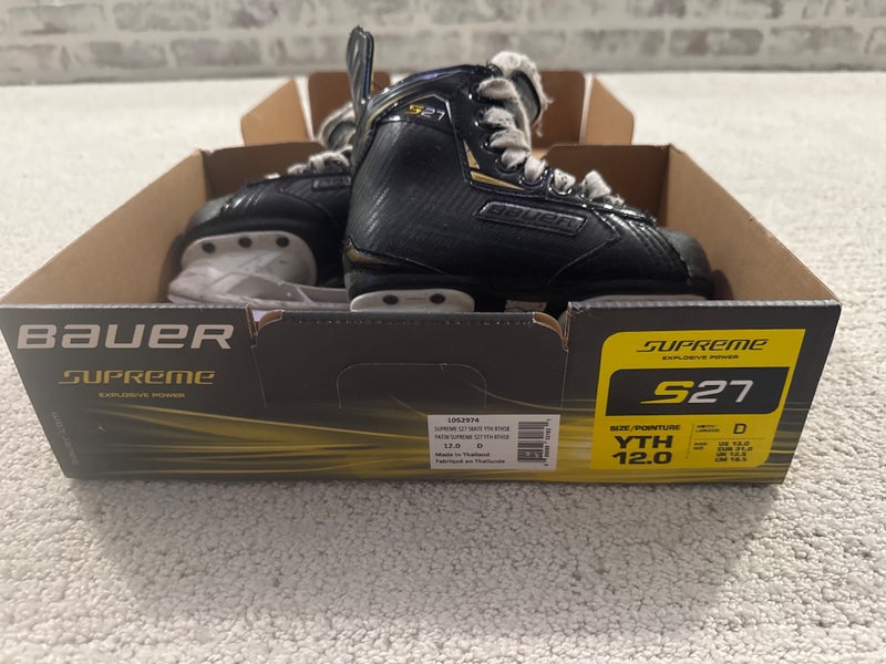 2018 Bauer Supreme S27 Hockey Skates Regular Width 12 (Used)