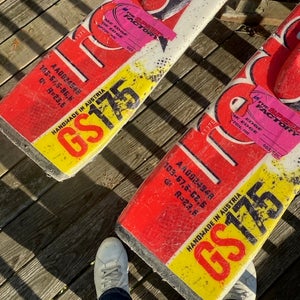 Atomic 175 cm Racing Redster GS Skis With Bindings Max Din 16 (Used)